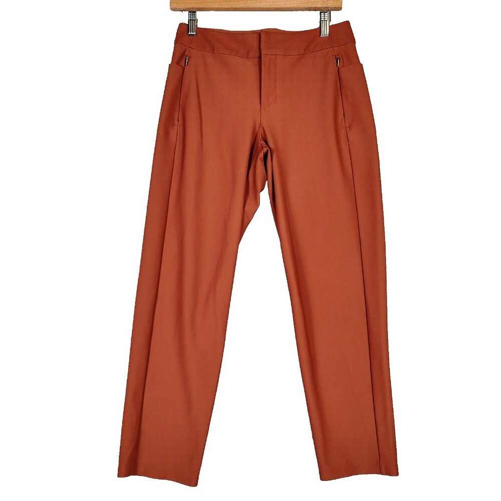 Athleta Pants Women 6 Ancient Mahogany Stellar Skinny Trouser Work Office Travel